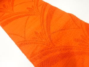 紗 草花模様織出し名古屋帯